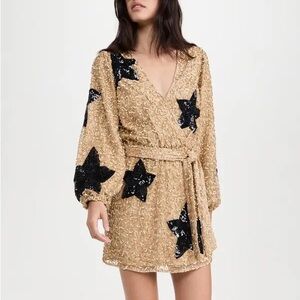 NEW Show Me Your MuMu Wear Me Out Mini Dress / Gold / Multiple Sizes